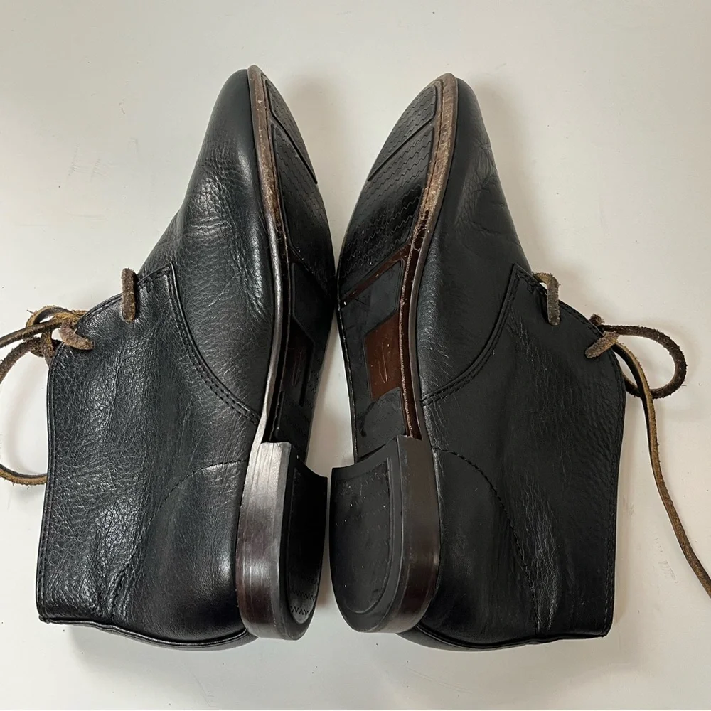 Frye Jillian Black Leather Chukka Boots Women's Size 6 Medium